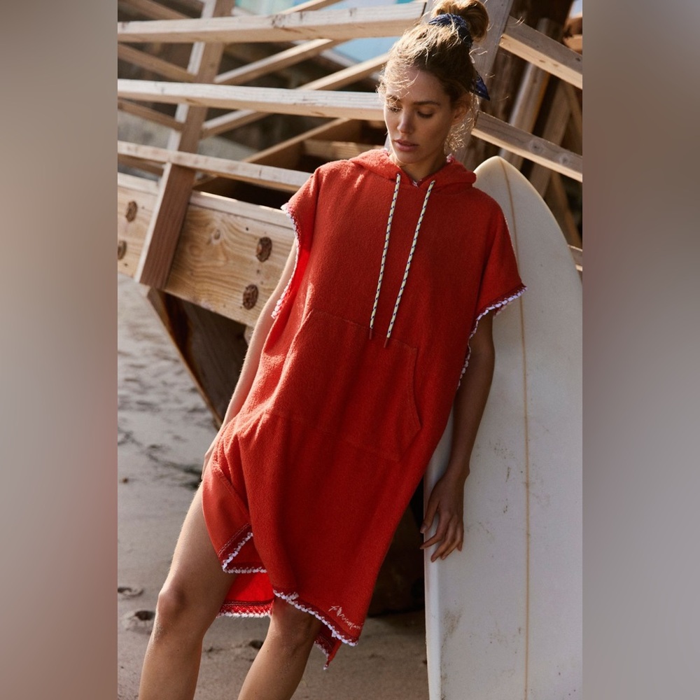 NWT Fp X Fp Movement Kai Pullover in color Scarlet Combo size XS